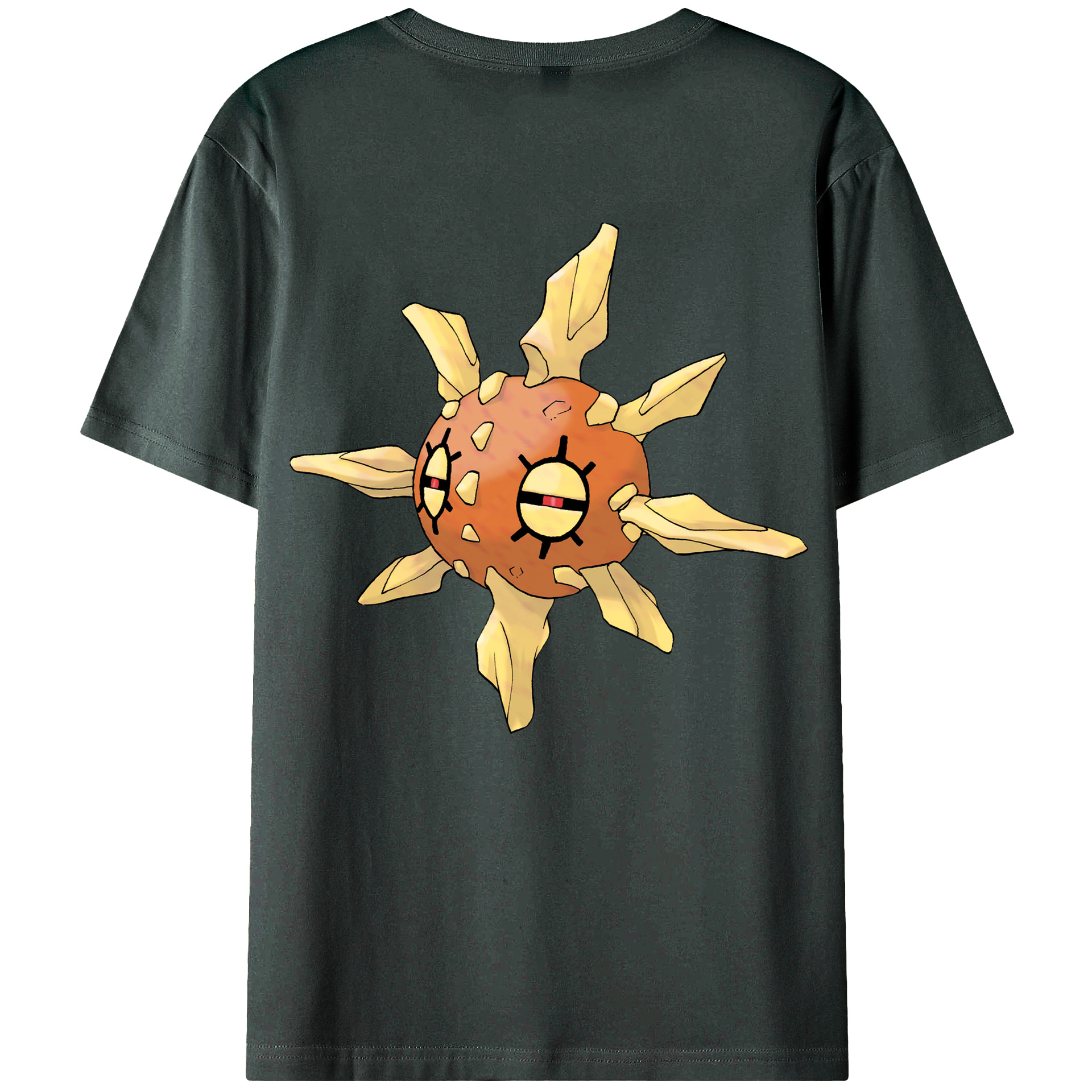 （画像用） ポケットモンスター Pokémon 綿100％ メンズ半袖Tシャツ（バックプリント） 通気性